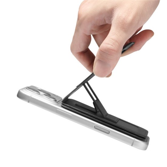 Portofel Spigen Slim Fold Tripod MagSafe cu Slot 1 Card, Negru (iPhone 17 Pro Max, AFA10751) by www.silkase.ro