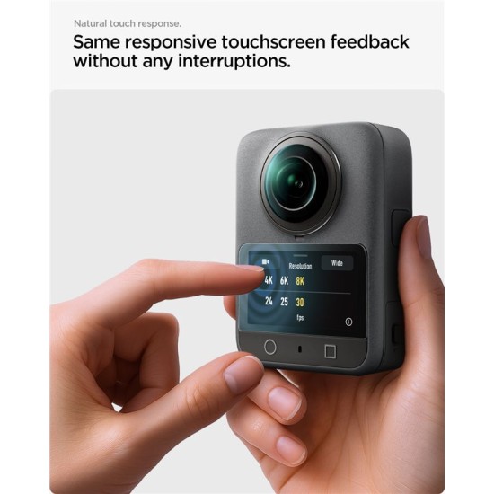 Set 2 Folii de Protecție Spigen Glass tR Slim pentru DJI Osmo 360 (Ingredi, AGL10796) by www.silkase.ro