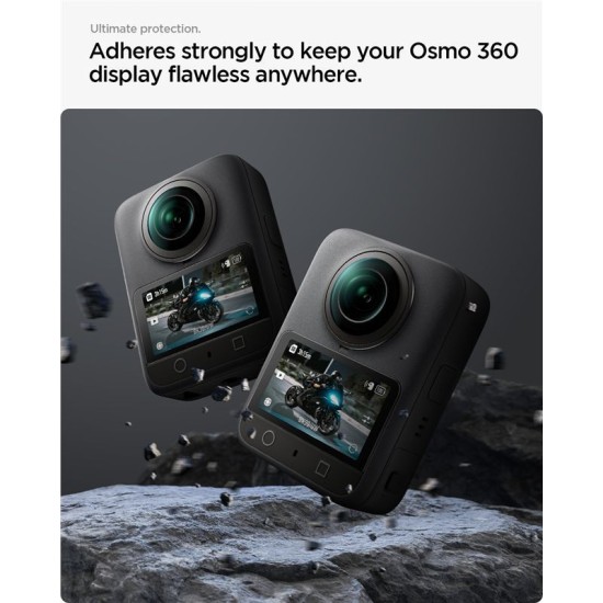 Set 2 Folii de Protecție Spigen Glass tR Slim pentru DJI Osmo 360 (Ingredi, AGL10796) by www.silkase.ro