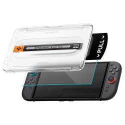 Set 2 Folii Protecție Ecran Spigen Glass tR EZ Fit Pro pentru Nintendo Switch 2