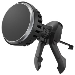 Suport Auto Magnetic Samsung cu Încărcare Wireless 15W, Negru