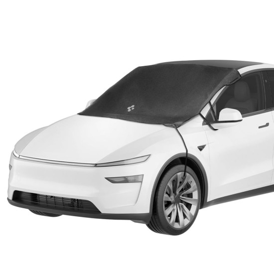 Parasolar Auto Premium Spigen pentru Tesla Model 3 și Model Y, Negru (Accesorii auto, ACP10950) by www.silkase.ro