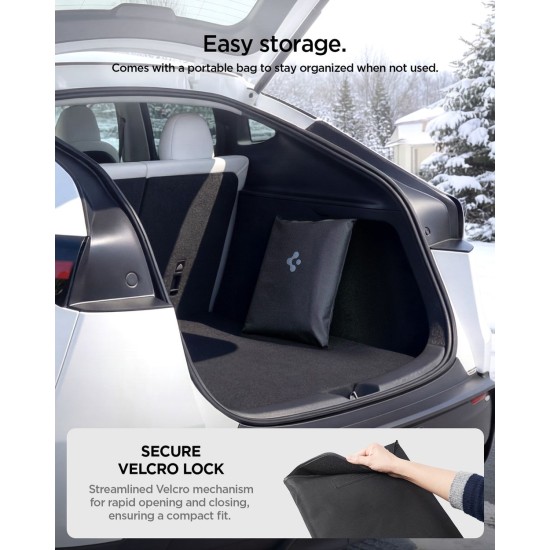 Parasolar Auto Premium Spigen pentru Tesla Model 3 și Model Y, Negru (Accesorii auto, ACP10950) by www.silkase.ro