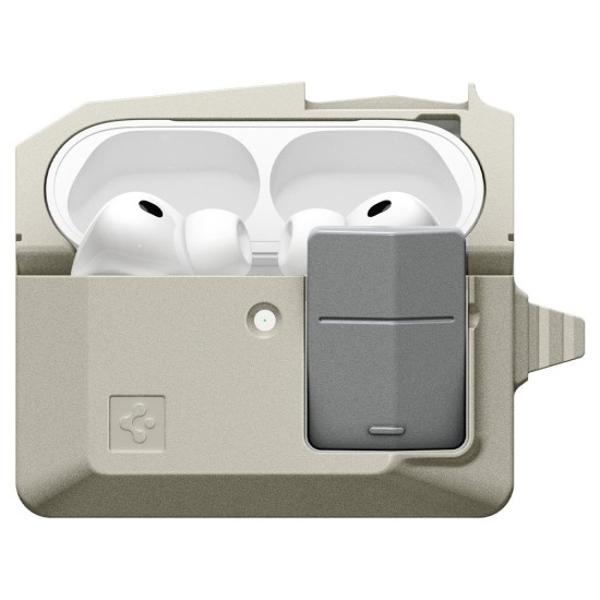 Husă Spigen Classic LS pentru AirPods Pro 3, Stone Husă Spigen Classic LS pentru AirPods Pro 3, Stone (Pro 3, ACS10978) by www.silkase.ro