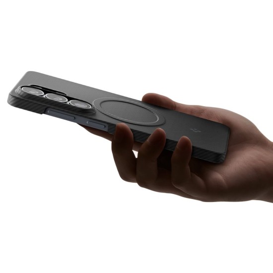 Husa Premium Spigen Air Skin Aramid MagSafe pentru Samsung Galaxy S26 Ultra, Black (S26 Ultra, ACS11029) by www.silkase.ro