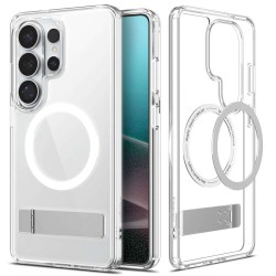 Husa Spigen Ultra Hybrid S MagSafe pentru Samsung Galaxy S26 Ultra, Alb Transparent