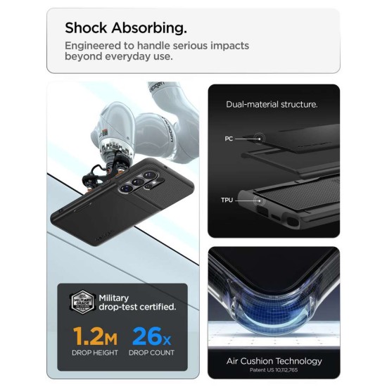 Husa Spigen Slim Armor CS pentru Samsung Galaxy S26 Ultra, Negru (S26 Ultra, ACS11036) by www.silkase.ro