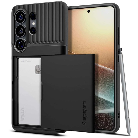 Husa Spigen Slim Armor CS pentru Samsung Galaxy S26 Ultra, Negru (S26 Ultra, ACS11036) by www.silkase.ro