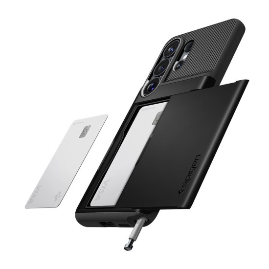 Husa Spigen Slim Armor CS pentru Samsung Galaxy S26 Ultra, Negru (S26 Ultra, ACS11036) by www.silkase.ro