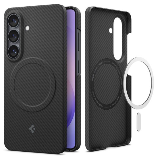 Husa Spigen Air Skin Aramid MagSafe pentru Samsung Galaxy S26+, Black Husa Spigen Air Skin Aramid MagSafe pentru Samsung Galaxy S26+, Black (S26 Plus, ACS11048) by www.silkase.ro