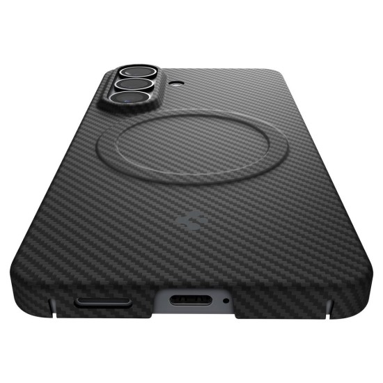 Husa Spigen Air Skin Aramid MagSafe pentru Samsung Galaxy S26, Fibra Aramid, Black (S26, ACS11059) by www.silkase.ro
