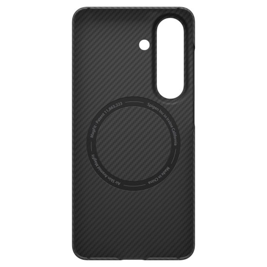 Husa Spigen Air Skin Aramid MagSafe pentru Samsung Galaxy S26, Fibra Aramid, Black (S26, ACS11059) by www.silkase.ro