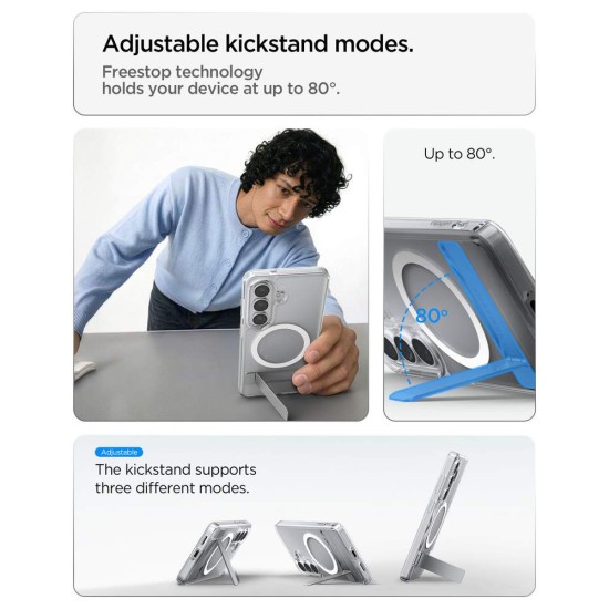 Husa Spigen Ultra Hybrid S MagSafe pentru Samsung Galaxy S26, Alb Transparent (S26, ACS11061) by www.silkase.ro