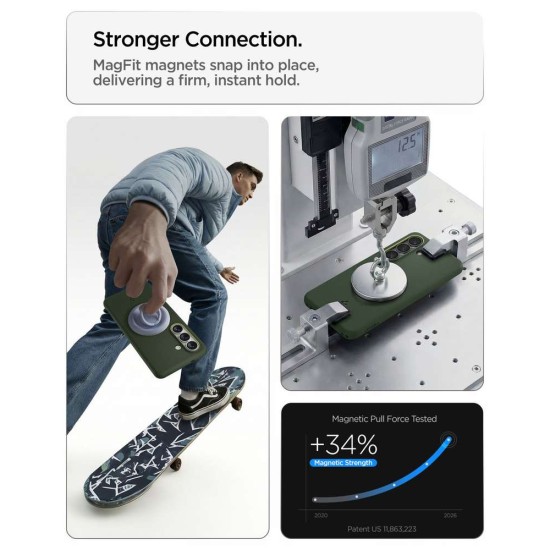 Husa Spigen Nano Pop MagSafe pentru Samsung Galaxy S26, Verde Avocado Husa Spigen Nano Pop MagSafe pentru Samsung Galaxy S26, Verde Avocado (S26, ACS11067) by www.silkase.ro