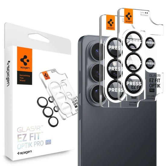 Folie protectie camere Spigen Glass tR EZ Fit Optik Pro HD, Set 2 bucati pentru Samsung Galaxy S26 Ultra, Negru (S26 Ultra, AGL11076) by www.silkase.ro