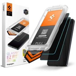 Folie sticla Spigen Glass tR EZ Fit Pro HD (Privacy), Set 2 bucati pentru Samsung Galaxy S26+, Transparenta