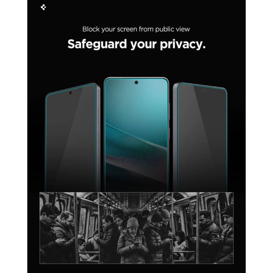 Folie sticla Spigen Glass tR EZ Fit Pro HD (Privacy), Set 2 bucati pentru Samsung Galaxy S26+, Transparenta (S26 Plus, AGL11085) by www.silkase.ro