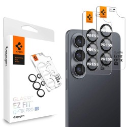 Folie protectie camere Spigen Glass tR EZ Fit Optik Pro HD, Set 2 bucati pentru Samsung Galaxy S26+, Negru