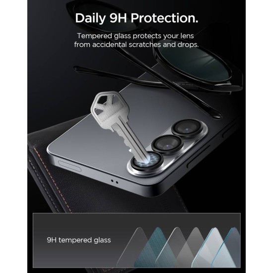 Folie protectie camere Spigen Glass tR EZ Fit Optik Pro HD, Set 2 bucati pentru Samsung Galaxy S26+, Negru Folie protectie camere Spigen Glass tR EZ Fit Optik Pro HD, Set 2 bucati pentru Samsung Galaxy S26+, Negru (S26 Plus, AGL11088) by www.silkase.ro