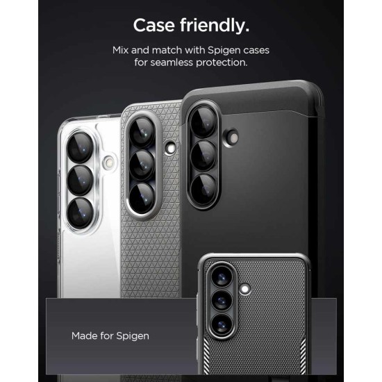 Folie protectie camere Spigen Glass tR EZ Fit Optik Pro HD, Set 2 bucati pentru Samsung Galaxy S26+, Negru Folie protectie camere Spigen Glass tR EZ Fit Optik Pro HD, Set 2 bucati pentru Samsung Galaxy S26+, Negru (S26 Plus, AGL11088) by www.silkase.ro