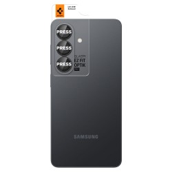 Folie protectie camere Spigen Glass tR EZ Fit Optik Pro HD, Set 2 bucati pentru Samsung Galaxy S26, Negru Folie protectie camere Spigen Glass tR EZ Fit Optik Pro HD, Set 2 bucati pentru Samsung Galaxy S26, Negru