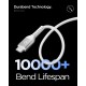 Cablu Spigen Essential USB-C la USB-C, 100W, Material Textil, Alb - EB10010CCA Cablu Spigen Essential USB-C la USB-C, 100W, Material Textil, Alb - EB10010CCA (Cabluri Telefon, ACA11102) by www.silkase.ro