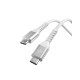 Cablu Spigen Essential USB-C la USB-C, 100W, Material Textil, Alb - EB10010CCA Cablu Spigen Essential USB-C la USB-C, 100W, Material Textil, Alb - EB10010CCA (Cabluri Telefon, ACA11102) by www.silkase.ro