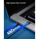 Cablu de Date Spigen Essential USB-C la USB-C, 100W, Material Textil, Negru EB10010CCA (Încărcătoare Rețea, ACA11103) by www.silkase.ro