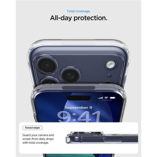 Husă Spigen Ultra Hybrid MagSafe pentru iPhone 17 Pro Max, Clear Deep Blue Husă Spigen Ultra Hybrid MagSafe pentru iPhone 17 Pro Max, Clear Deep Blue (iPhone 17 Pro Max, ACS11108) by www.silkase.ro