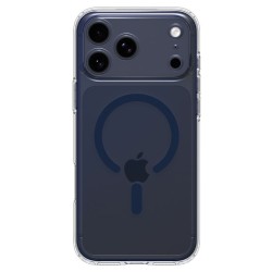 Husă Spigen Ultra Hybrid MagSafe pentru iPhone 17 Pro, Clear Deep Blue Husă Spigen Ultra Hybrid MagSafe pentru iPhone 17 Pro, Clear Deep Blue