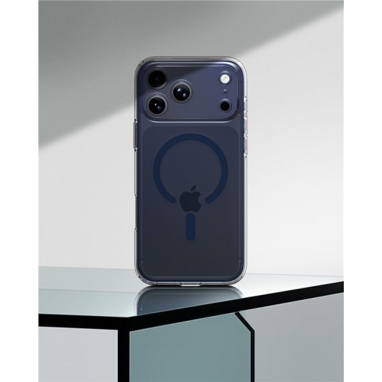 Husă Spigen Ultra Hybrid MagSafe pentru iPhone 17 Pro, Clear Deep Blue Husă Spigen Ultra Hybrid MagSafe pentru iPhone 17 Pro, Clear Deep Blue (iPhone 17 Pro, ACS11111) by www.silkase.ro