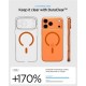 Husă Spigen Ultra Hybrid MagSafe, Clear Orange - iPhone 17 Pro Husă Spigen Ultra Hybrid MagSafe, Clear Orange - iPhone 17 Pro (iPhone 17 Pro, ACS11112) by www.silkase.ro