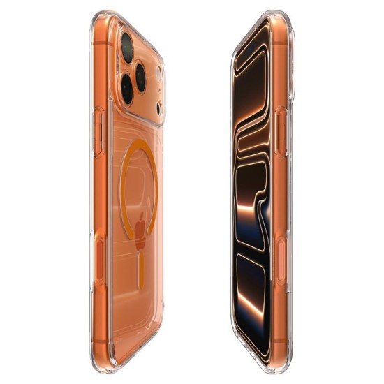 Husă Spigen Ultra Hybrid MagSafe, Clear Orange - iPhone 17 Pro Husă Spigen Ultra Hybrid MagSafe, Clear Orange - iPhone 17 Pro (iPhone 17 Pro, ACS11112) by www.silkase.ro