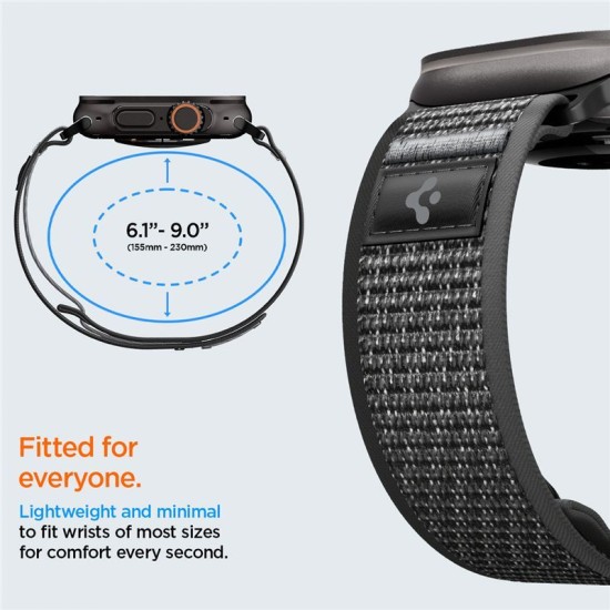 Curea Spigen Athlex Air 2 Active Band pentru Apple Watch 49mm / 46mm / 45mm / 44mm, Black Gray Curea Spigen Athlex Air 2 Active Band pentru Apple Watch 49mm / 46mm / 45mm / 44mm, Black Gray (Ingredi, AMP11113) by www.silkase.ro