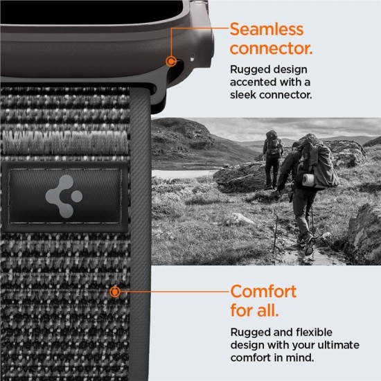 Curea Spigen Athlex Air 2 Active Band pentru Apple Watch 49mm / 46mm / 45mm / 44mm, Black Gray Curea Spigen Athlex Air 2 Active Band pentru Apple Watch 49mm / 46mm / 45mm / 44mm, Black Gray (Ingredi, AMP11113) by www.silkase.ro