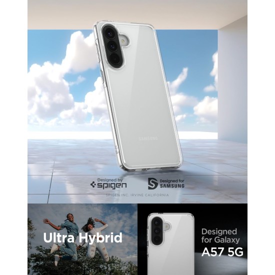 Husa Spigen Ultra Hybrid pentru Samsung Galaxy A57 5G, Crystal Clear, Protecție Premium (A57, ACS11123) by www.silkase.ro