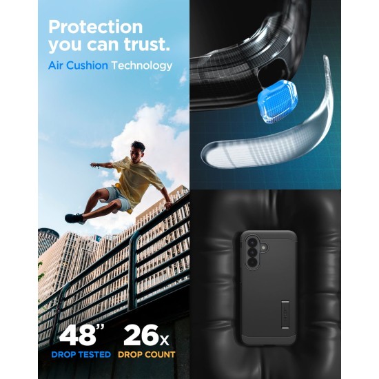 Husa Spigen Tough Armor pentru Samsung Galaxy A57 5G, Black Husa Spigen Tough Armor pentru Samsung Galaxy A57 5G, Black (A57, ACS11125) by www.silkase.ro