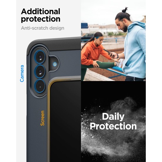 Husa Spigen Tough Armor Samsung Galaxy A57 5G, Metal Slate - Protecție Premium cu Stand Integrat Husa Spigen Tough Armor Samsung Galaxy A57 5G, Metal Slate - Protecție Premium cu Stand Integrat (A57, ACS11126) by www.silkase.ro
