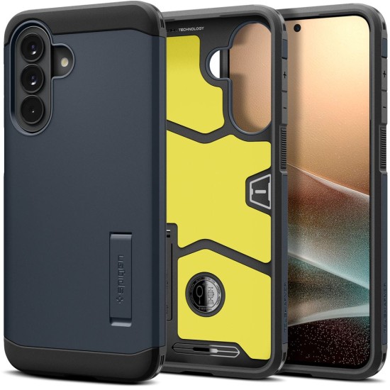 Husa Spigen Tough Armor Samsung Galaxy A57 5G, Metal Slate - Protecție Premium cu Stand Integrat Husa Spigen Tough Armor Samsung Galaxy A57 5G, Metal Slate - Protecție Premium cu Stand Integrat (A57, ACS11126) by www.silkase.ro