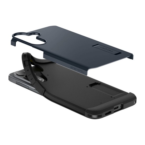 Husa Spigen Tough Armor Samsung Galaxy A57 5G, Metal Slate - Protecție Premium cu Stand Integrat Husa Spigen Tough Armor Samsung Galaxy A57 5G, Metal Slate - Protecție Premium cu Stand Integrat (A57, ACS11126) by www.silkase.ro