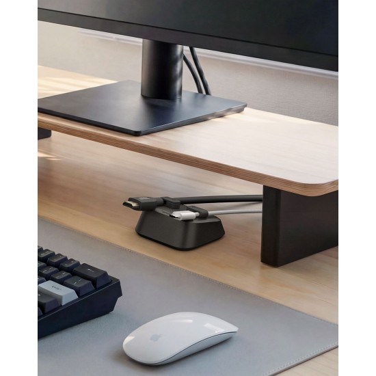 Suport Magnetic Spigen pentru Cabluri, Organizator Premium, Negru (Încărcătoare Wireless, APP11145) by www.silkase.ro