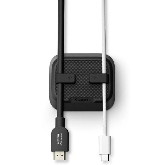 Suport Magnetic Spigen pentru Cabluri, Organizator Premium, Negru (Încărcătoare Wireless, APP11145) by www.silkase.ro