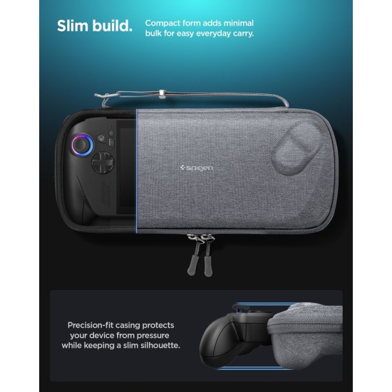 Husă de Protecție Spigen Klasden Pouch pentru Asus ROG Ally / Ally X, Charcoal Gray (Diverse accesorii, AGP11146) by www.silkase.ro