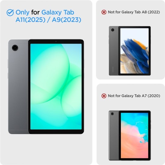 Husa Tableta Spigen Smart Fold pentru Samsung Galaxy Tab A11 (2025) / A9 (2023), Black (Ingredi, ACS11175) by www.silkase.ro
