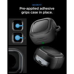 Husa Spigen Rugged Armor pentru Samsung Galaxy Buds 4 Pro / Buds 4, Matte Black Husa Spigen Rugged Armor pentru Samsung Galaxy Buds 4 Pro / Buds 4, Matte Black