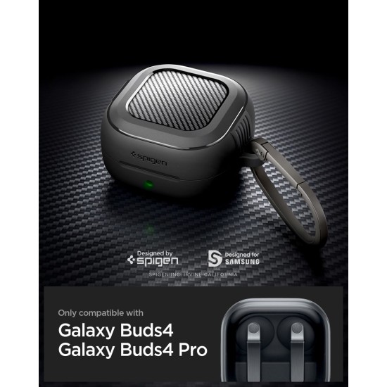 Husa Spigen Rugged Armor pentru Samsung Galaxy Buds 4 Pro / Buds 4, Matte Black Husa Spigen Rugged Armor pentru Samsung Galaxy Buds 4 Pro / Buds 4, Matte Black (Pro, ACS11200) by www.silkase.ro