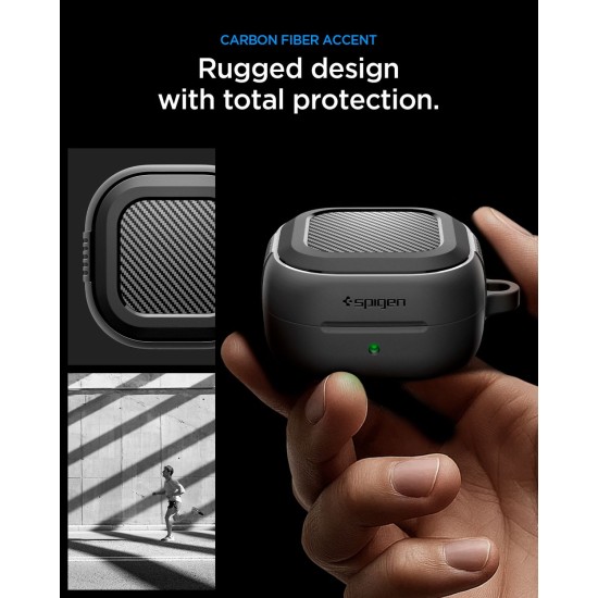 Husa Spigen Rugged Armor pentru Samsung Galaxy Buds 4 Pro / Buds 4, Matte Black Husa Spigen Rugged Armor pentru Samsung Galaxy Buds 4 Pro / Buds 4, Matte Black (Pro, ACS11200) by www.silkase.ro