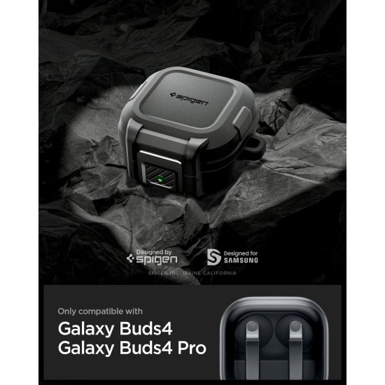 Husă Spigen Lock Fit pentru Samsung Galaxy Buds 4 Pro / Buds 4, Matte Black Husă Spigen Lock Fit pentru Samsung Galaxy Buds 4 Pro / Buds 4, Matte Black (Pro, ACS11202) by www.silkase.ro