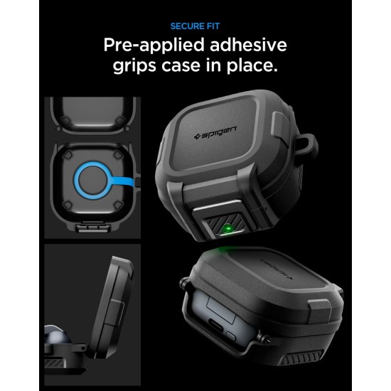 Husă Spigen Lock Fit pentru Samsung Galaxy Buds 4 Pro / Buds 4, Matte Black Husă Spigen Lock Fit pentru Samsung Galaxy Buds 4 Pro / Buds 4, Matte Black (Pro, ACS11202) by www.silkase.ro