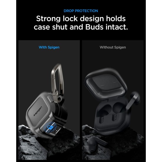 Husă Spigen Lock Fit pentru Samsung Galaxy Buds 4 Pro / Buds 4, Matte Black Husă Spigen Lock Fit pentru Samsung Galaxy Buds 4 Pro / Buds 4, Matte Black (Pro, ACS11202) by www.silkase.ro